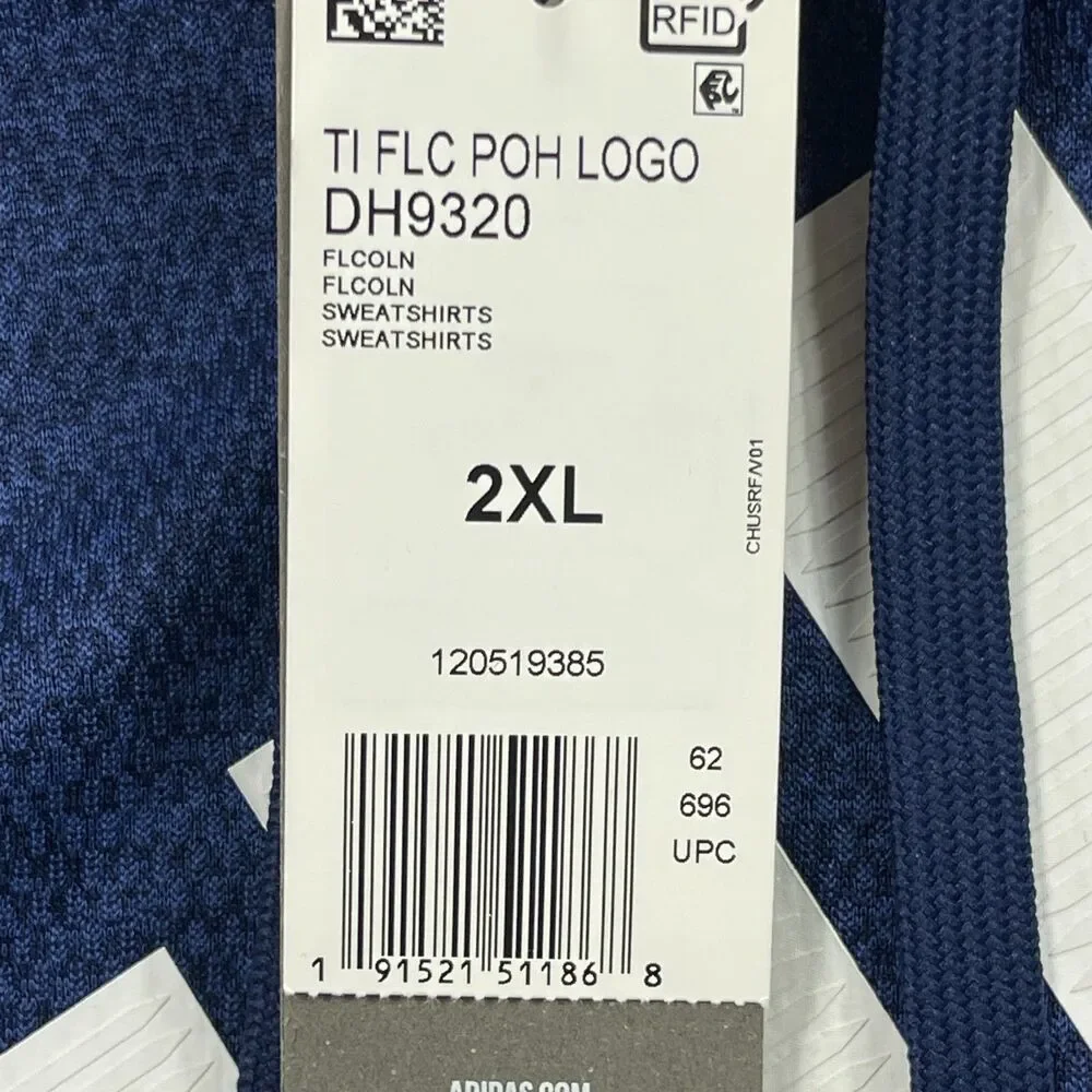 Adidas Climawarm Hoodie Mens 2XL Navy Blue Falcon Sweatshirt